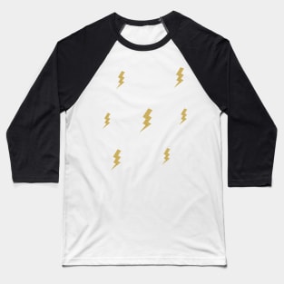 lightning bolt gold Baseball T-Shirt